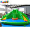 Green Tarpaulin TUV Outdoor Inflatable Water Slides